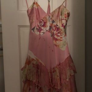 Just Cavalli New Flower Pink Dress Silk 6